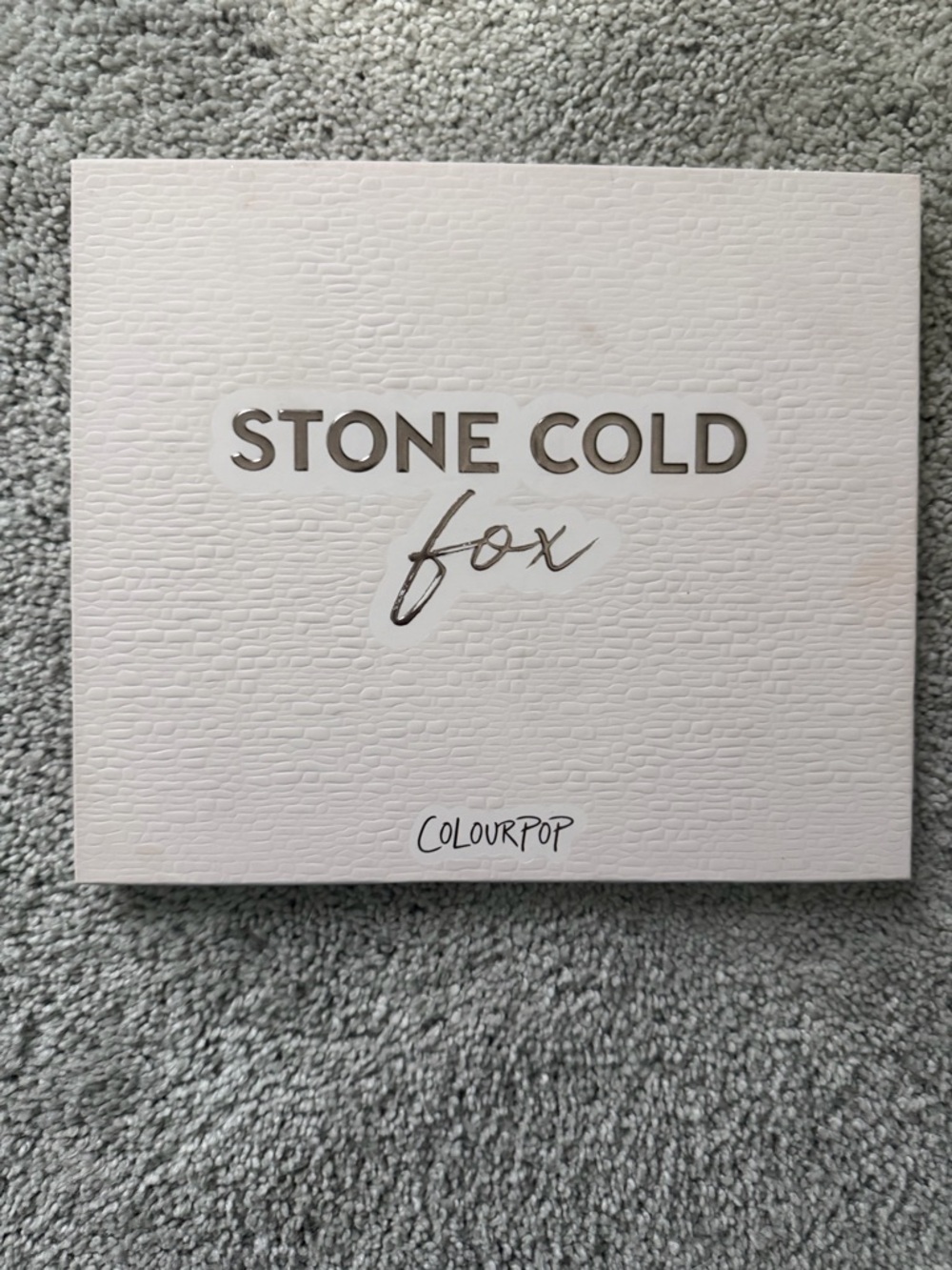 ColourPop Stone Cold Fox Eyeshadow Palette - White & Silver